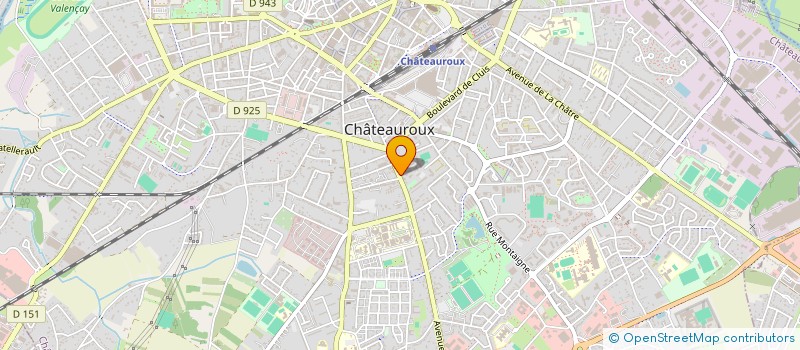localisation de l'entreprise MONSIEUR MARC CHIABAUD  CHATEAUROUX