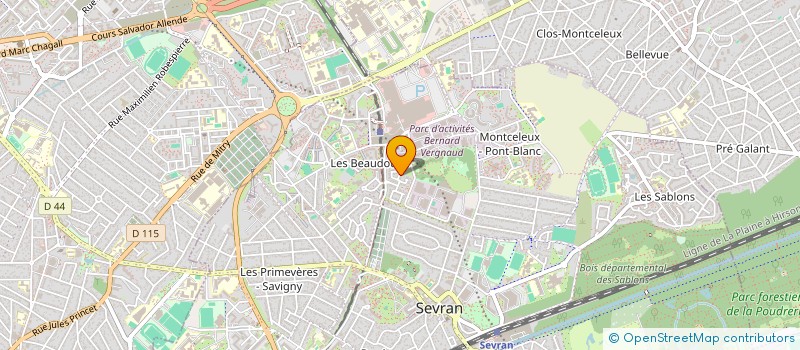 localisation de l'entreprise MONSIEUR MARC CHOKBENGBOUNE à SEVRAN