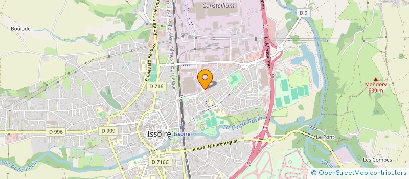 localisation de l'entreprise MONSIEUR MARC CHOLET  ISSOIRE