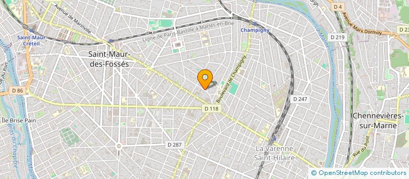 localisation de l'entreprise MONSIEUR MARC CHOMIS à SAINT-MAUR-DES-FOSSES