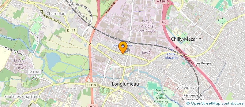 localisation de l'entreprise MONSIEUR MARC CHOUKROUN à LONGJUMEAU