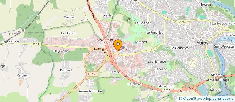 localisation de l'entreprise MONSIEUR MARC CINI  AURAY