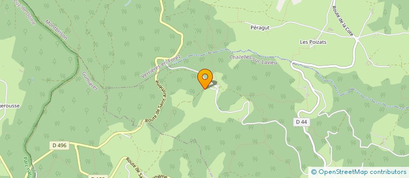 localisation de l'entreprise MONSIEUR MARC CIZERON  CHAZELLES-SUR-LAVIEU