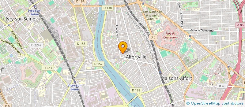 localisation de l'entreprise MONSIEUR MARC CLADEL à ALFORTVILLE