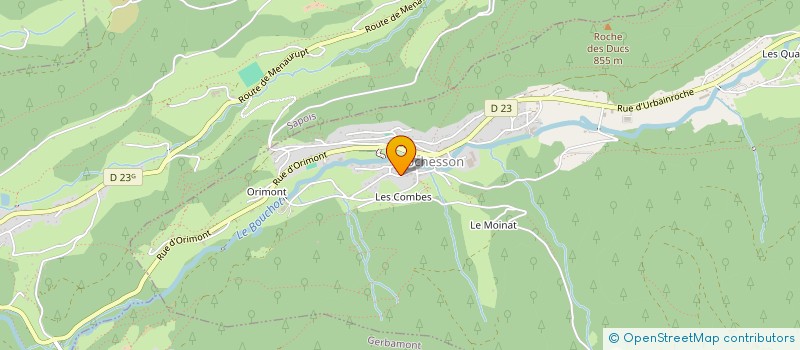 localisation de l'entreprise MONSIEUR MARC CLAUDEL  ROCHESSON