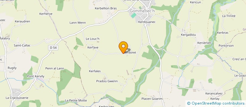localisation de l'entreprise MONSIEUR MARC CLAUDY à GOMMENEC'H