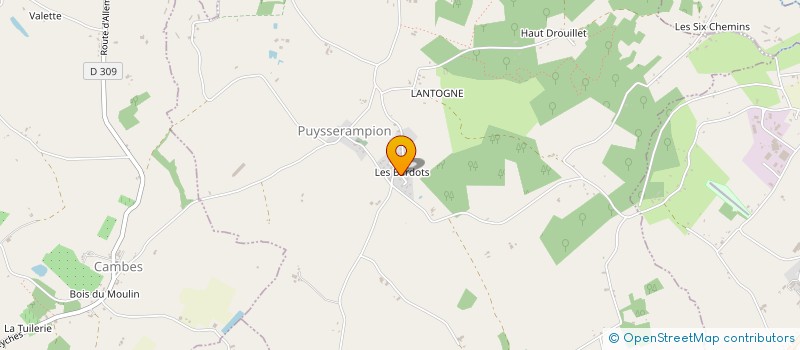 localisation de l'entreprise MONSIEUR MARC CLAVIER  PUYSSERAMPION