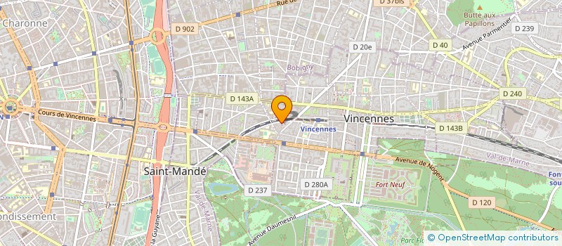 localisation de l'entreprise MONSIEUR MARC CLEMENT à VINCENNES