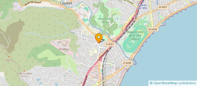 localisation de l'entreprise MONSIEUR MARC CLEMENT  VILLENEUVE-LOUBET