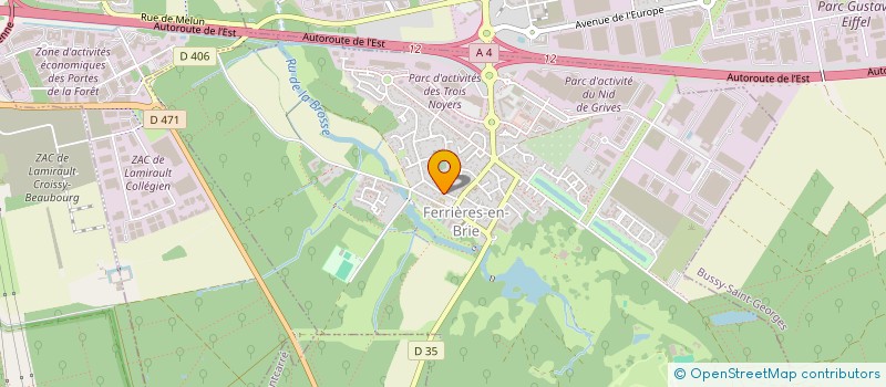 localisation de l'entreprise MONSIEUR MARC CLERC  FERRIERES-EN-BRIE