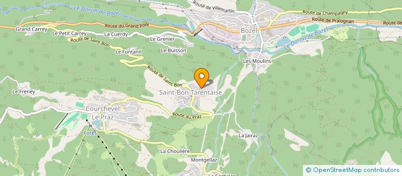 localisation de l'entreprise MONSIEUR MARC CLEROTTE  COURCHEVEL