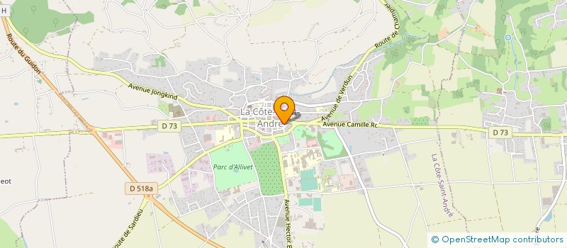 localisation de l'entreprise MONSIEUR MARC COCHOIS à LA COTE-SAINT-ANDRE