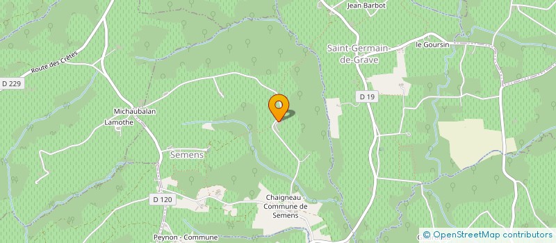 localisation de l'entreprise MONSIEUR MARC COIFFARD  SEMENS