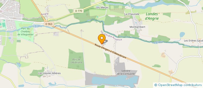 localisation de l'entreprise MONSIEUR MARC COLAS  VAL D'ERDRE-AUXENCE