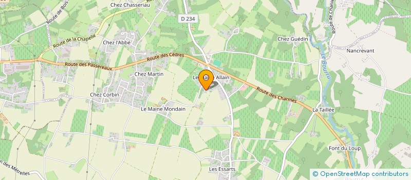 localisation de l'entreprise MONSIEUR MARC COLIN à CHANIERS