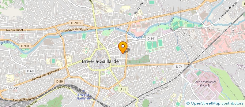 localisation de l'entreprise MONSIEUR MARC COMBE à BRIVE-LA-GAILLARDE