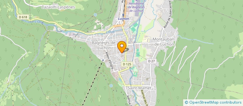 localisation de l'entreprise MONSIEUR MARC COMBES  BAGNERES-DE-LUCHON