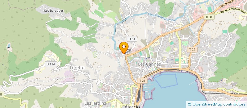 localisation de l'entreprise MONSIEUR MARC CONCONI à AJACCIO