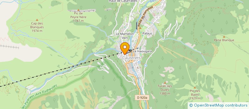 localisation de l'entreprise MONSIEUR MARC CONDOU à CAUTERETS