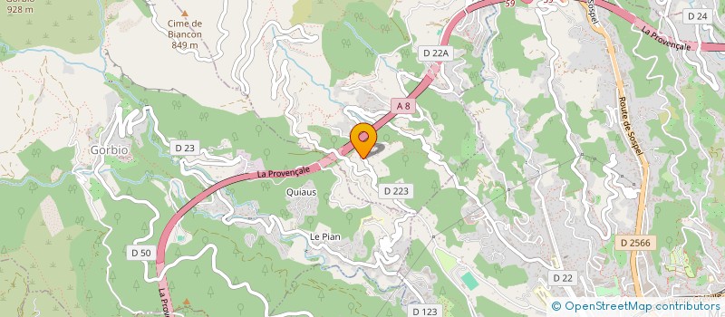 localisation de l'entreprise MONSIEUR MARC CONTENTI  SAINTE-AGNES