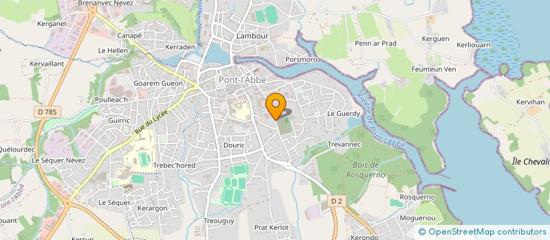 localisation de l'entreprise MONSIEUR MARC CORBEL  PONT-L'ABBE