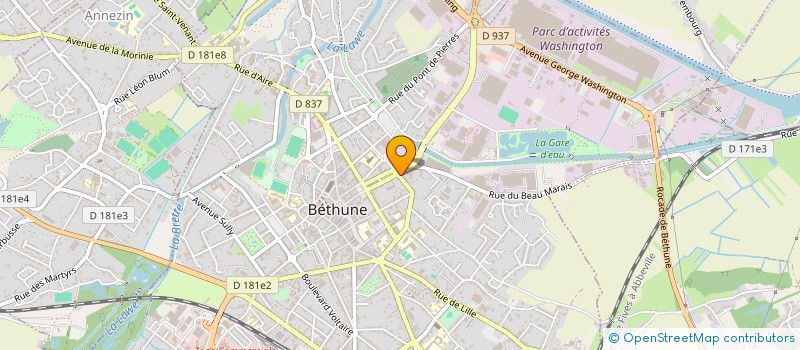 localisation de l'entreprise MONSIEUR MARC CORNELIS à BETHUNE