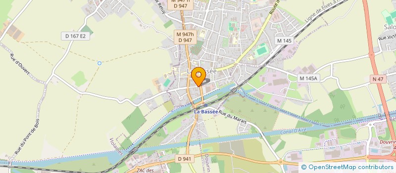 localisation de l'entreprise MONSIEUR MARC CORTESE  LA BASSEE