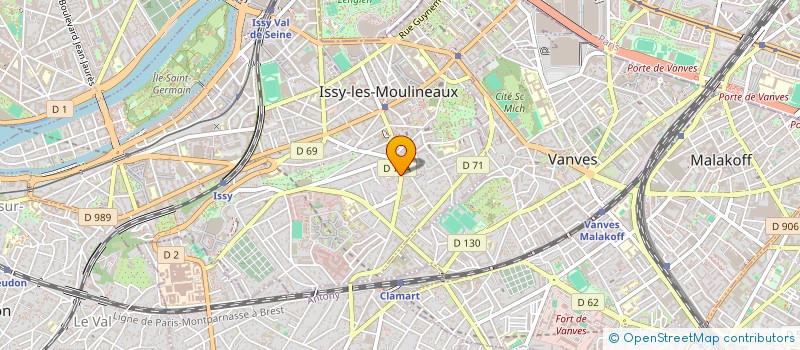 localisation de l'entreprise MONSIEUR MARC CORTIAL-LECUYER à ISSY-LES-MOULINEAUX