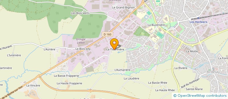 localisation de l'entreprise MONSIEUR MARC COTILLON à LES HERBIERS