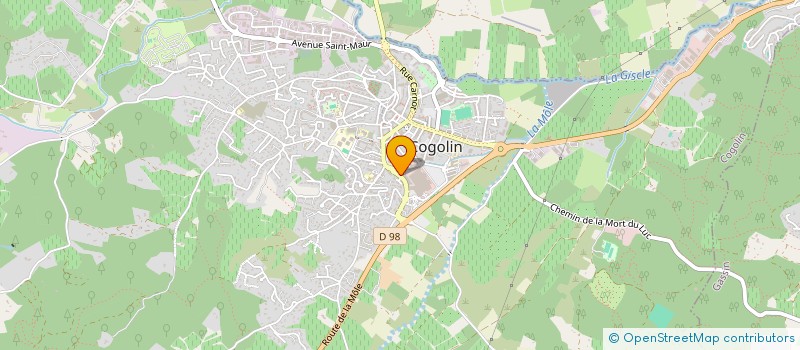 localisation de l'entreprise MONSIEUR MARC COTTARD  COGOLIN