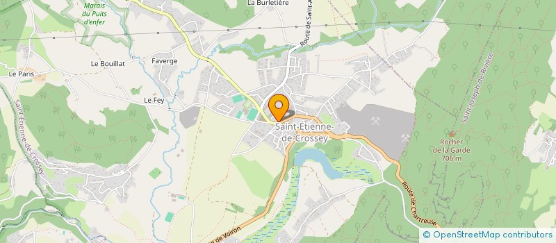 localisation de l'entreprise MONSIEUR MARC COTTE-BOUTEILLAT  SAINT-ETIENNE-DE-CROSSEY