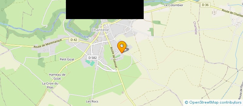 localisation de l'entreprise MONSIEUR MARC COTTON  CHANTELLE