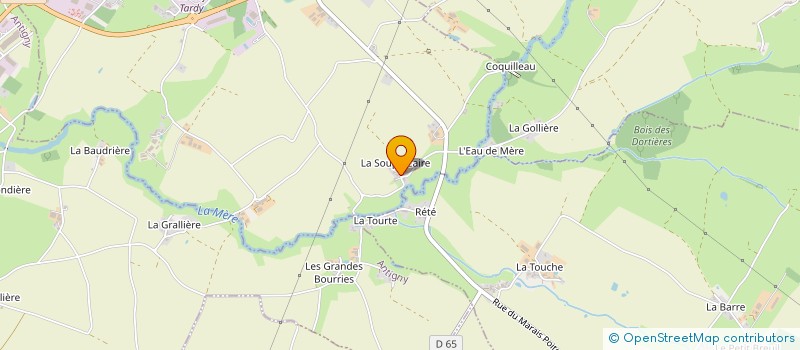 localisation de l'entreprise MONSIEUR MARC COULAIS  LA CHATAIGNERAIE