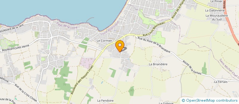 localisation de l'entreprise MONSIEUR MARC COURNEE à LA PLAINE-SUR-MER