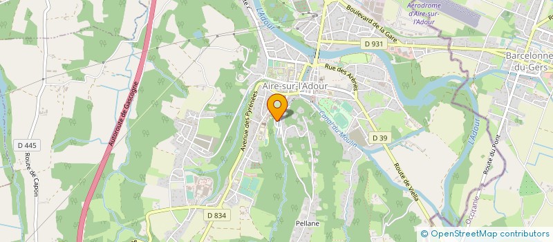 localisation de l'entreprise MONSIEUR MARC CRASSOUS à AIRE-SUR-L'ADOUR