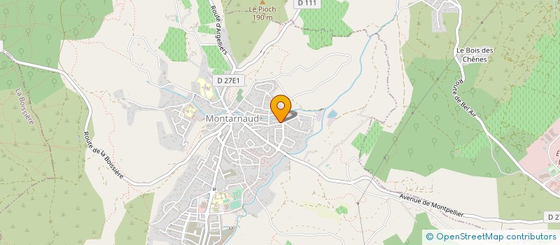 localisation de l'entreprise MONSIEUR MARC CREA à MONTARNAUD