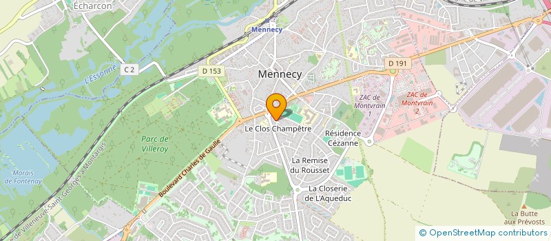 localisation de l'entreprise MONSIEUR MARC CREMAS à MENNECY