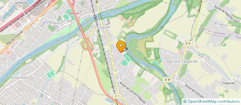 localisation de l'entreprise MONSIEUR MARC CROUZADE  PINSAGUEL