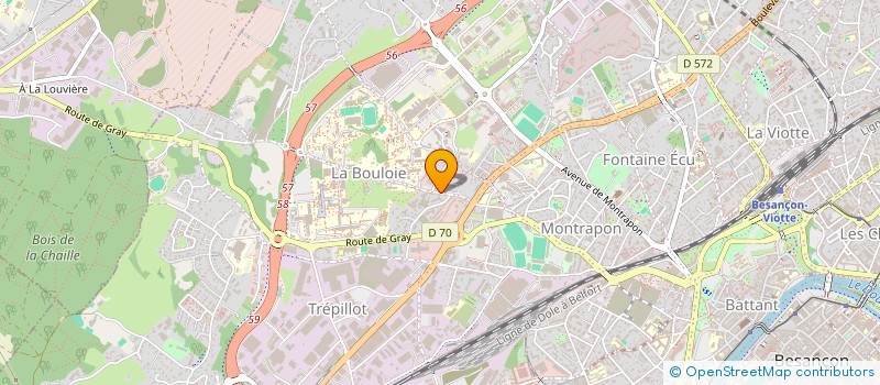 localisation de l'entreprise MONSIEUR MARC CUENOT  BESANCON