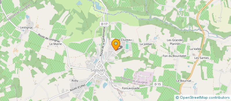 localisation de l'entreprise MONSIEUR MARC DA CRUZ  SIGOULES-ET-FLAUGEAC