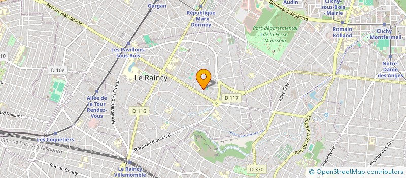 localisation de l'entreprise MONSIEUR MARC DA SILVA à LE RAINCY