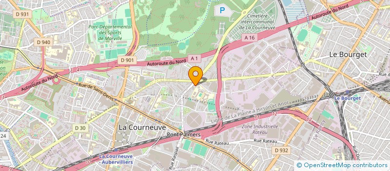 localisation de l'entreprise MONSIEUR MARC DA SILVA  LA COURNEUVE