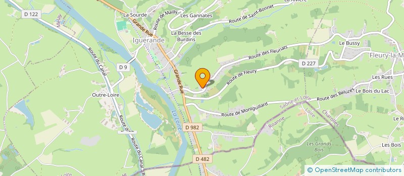 localisation de l'entreprise MONSIEUR MARC DALBEIGUE  IGUERANDE