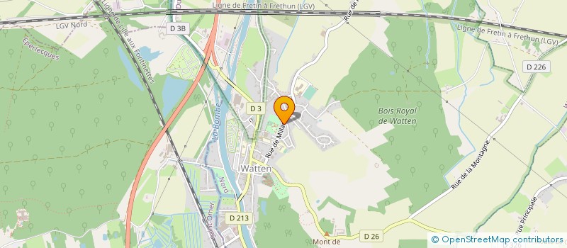 localisation de l'entreprise MONSIEUR MARC DAMBRICOURT  WATTEN