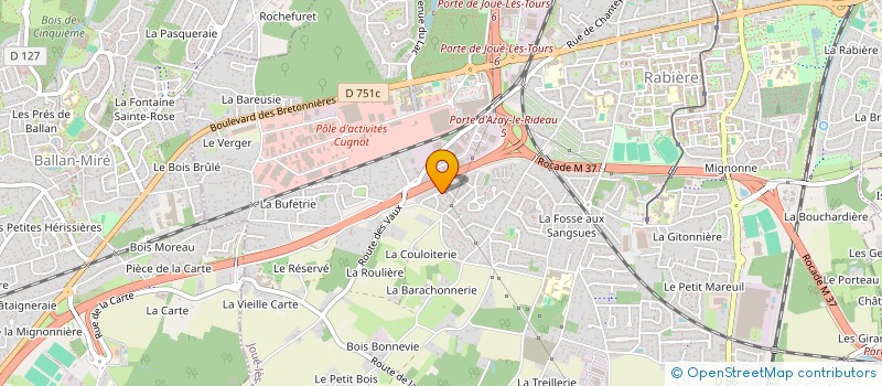 localisation de l'entreprise MONSIEUR MARC DANDAULT à JOUE-LES-TOURS