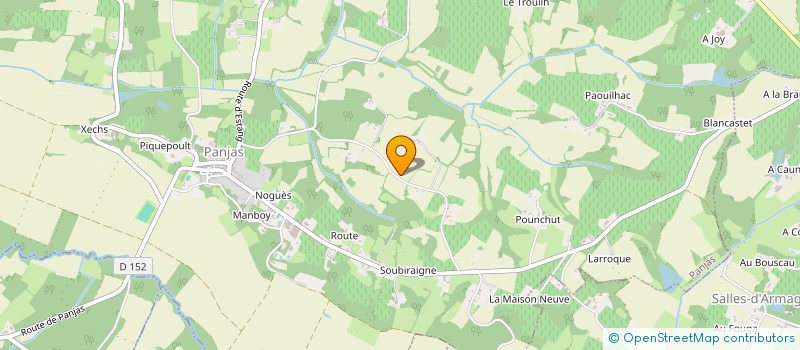 localisation de l'entreprise MONSIEUR MARC DANDO  PANJAS