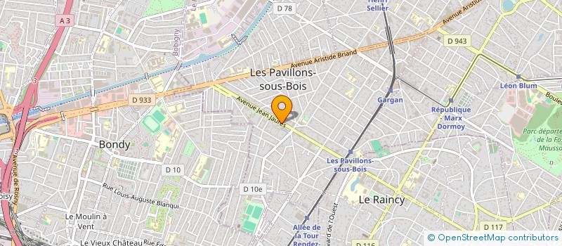 localisation de l'entreprise MONSIEUR MARC DANIAUD à LES PAVILLONS-SOUS-BOIS