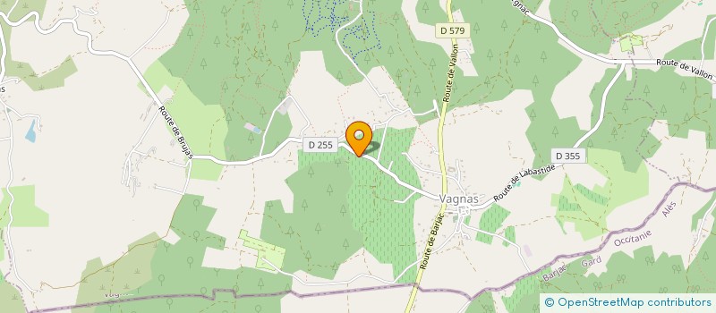 localisation de l'entreprise MONSIEUR MARC DANIS  ORGNAC-L'AVEN