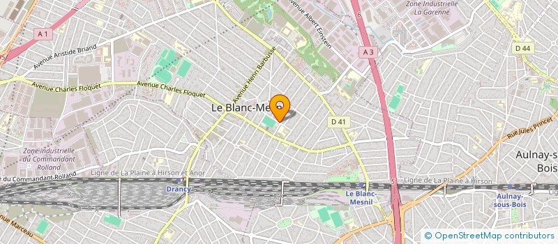 localisation de l'entreprise MONSIEUR MARC DAQUIN à LE BLANC-MESNIL