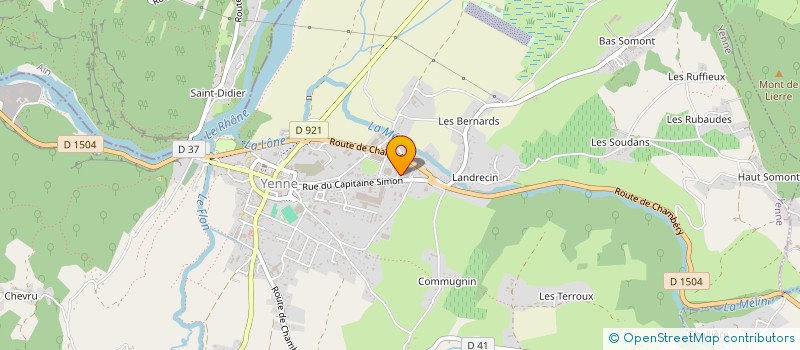 localisation de l'entreprise MONSIEUR MARC DARVEY à YENNE
